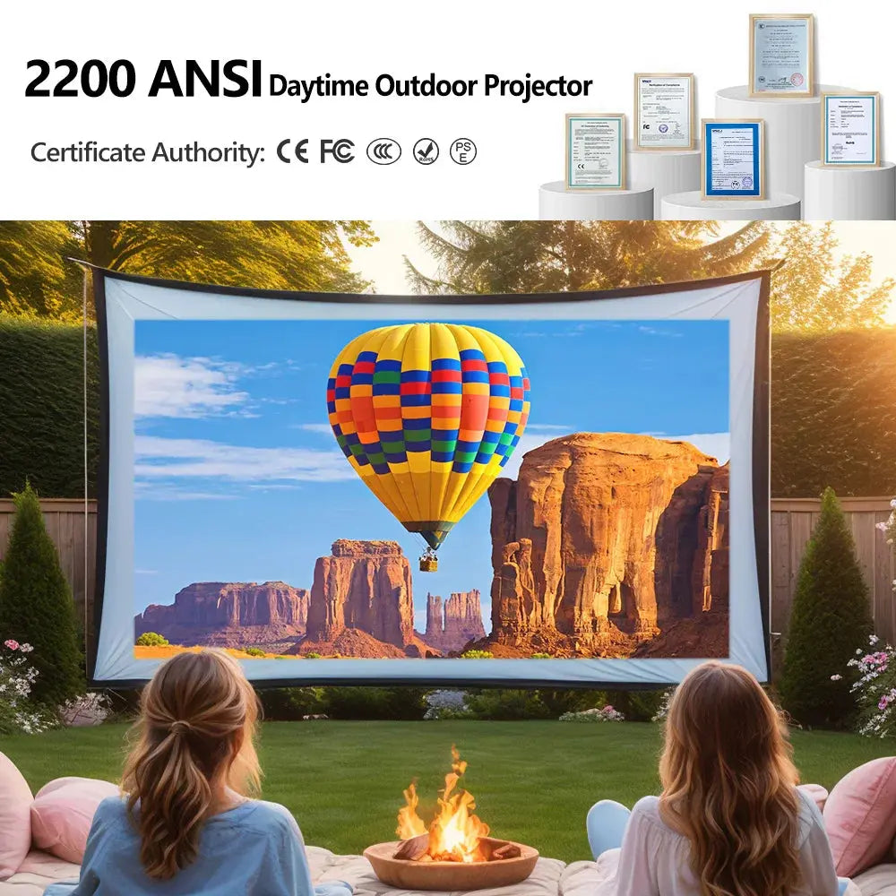 4K beamer Projector for Movies 2200 ANSI Auto Focus Native Full HD 5G Wifi Android TV Home Theater Daylight HDR Video Projectors - ItalyTech