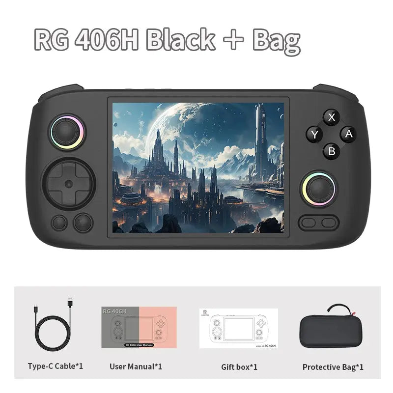 ANBERNIC RG 406H Handheld Game Console 4" IPS Multi-touch Screen Android 13 RG406H Retro Video Games Players Support FOTA Update - ItalyTech