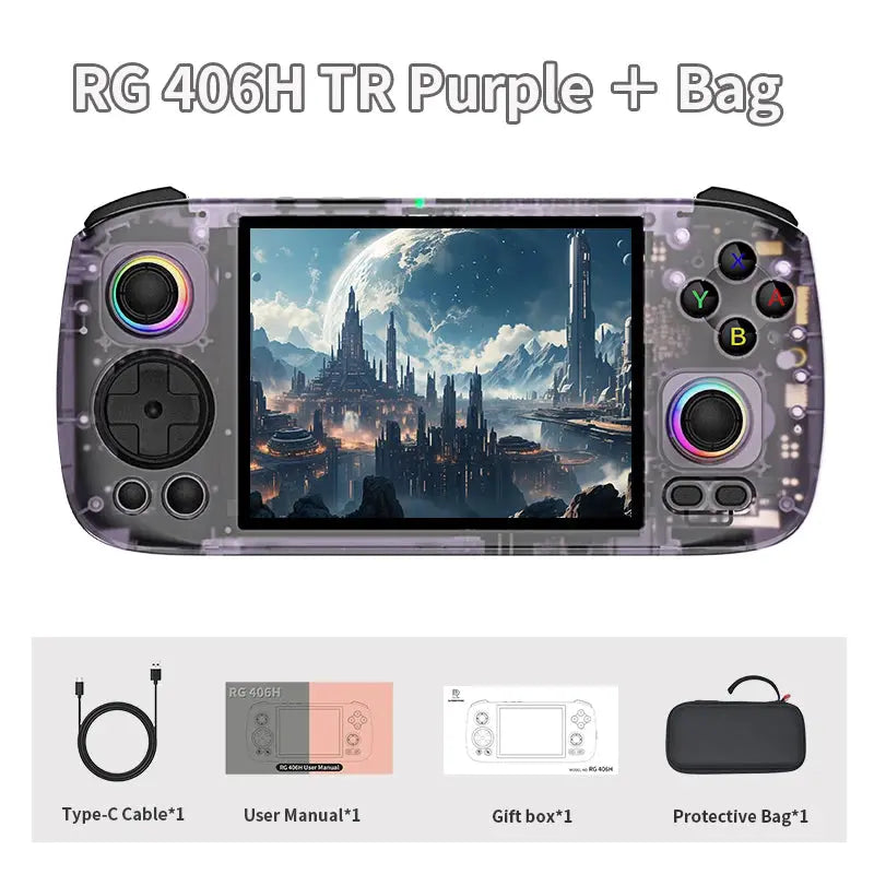 ANBERNIC RG 406H Handheld Game Console 4" IPS Multi-touch Screen Android 13 RG406H Retro Video Games Players Support FOTA Update - ItalyTech