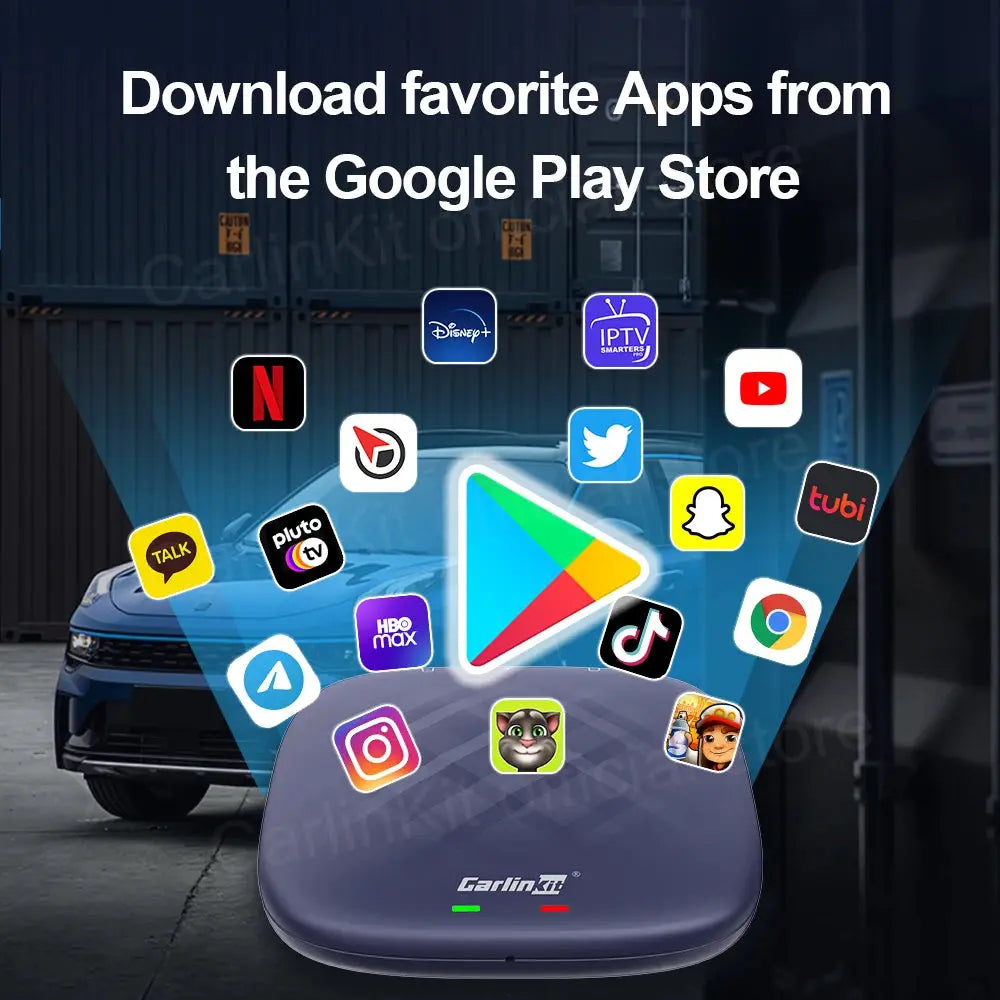 Android 13 CarlinKit Android Auto Wireless CarPlay AI TV Box QCM6125 8-Core Split Screen 64G 128G For Netflix YouTube Play Store - ItalyTech