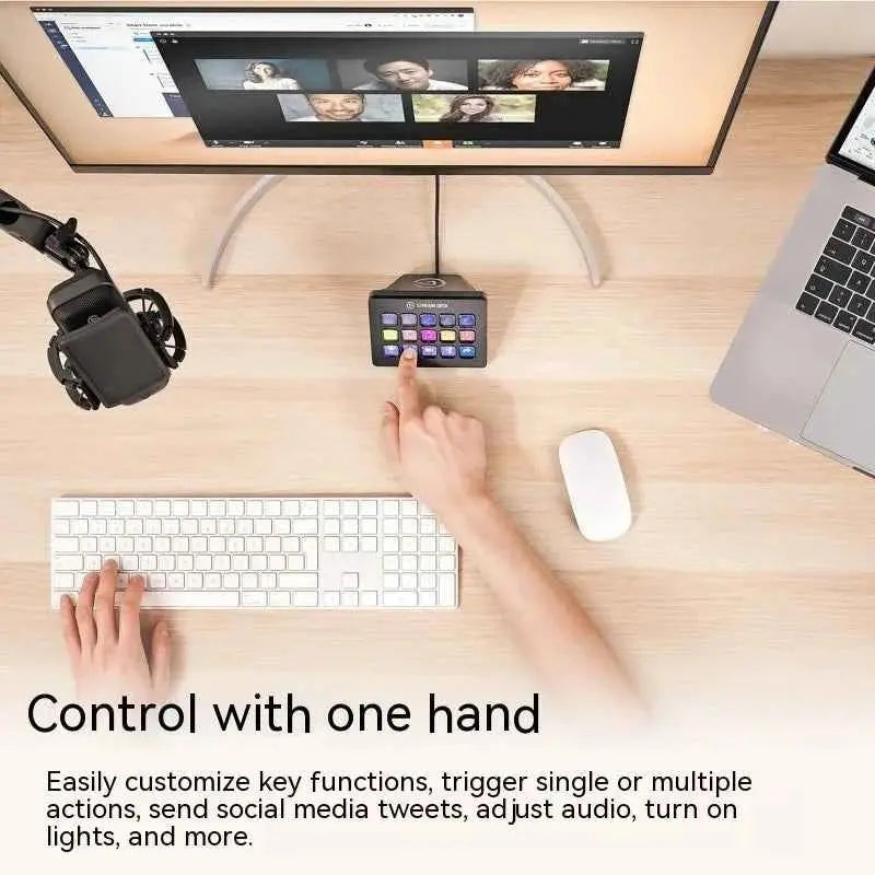 Elgato Stream Deck MK.2 Multifunctional Console Panel Live-streaming Designer Desktop Assistant Mini Macro Keyboard Gamer Office