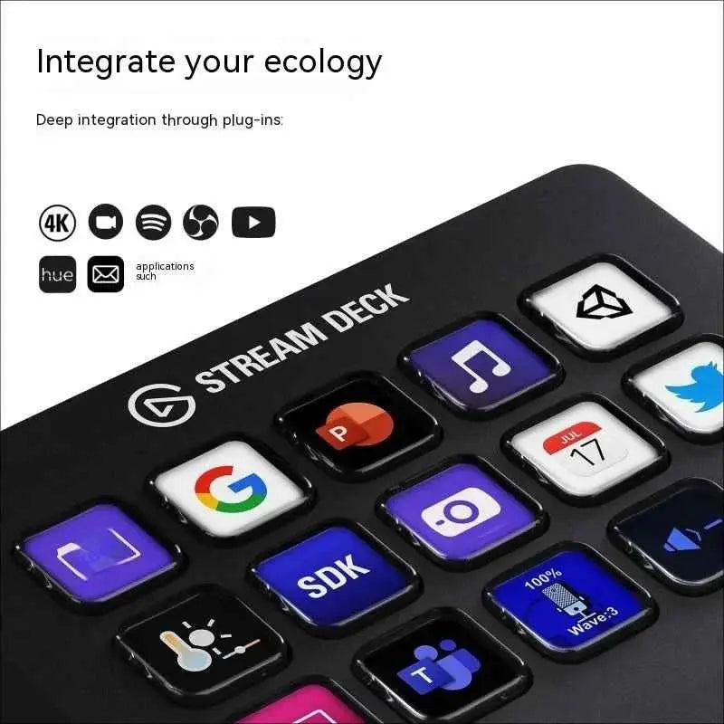 Elgato Stream Deck MK.2 Multifunctional Console Panel Live-streaming Designer Desktop Assistant Mini Macro Keyboard Gamer Office