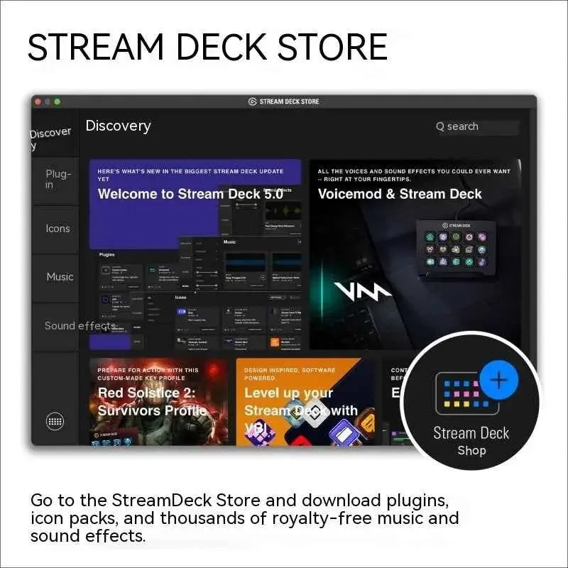 Elgato Stream Deck MK.2 Multifunctional Console Panel Live-streaming Designer Desktop Assistant Mini Macro Keyboard Gamer Office
