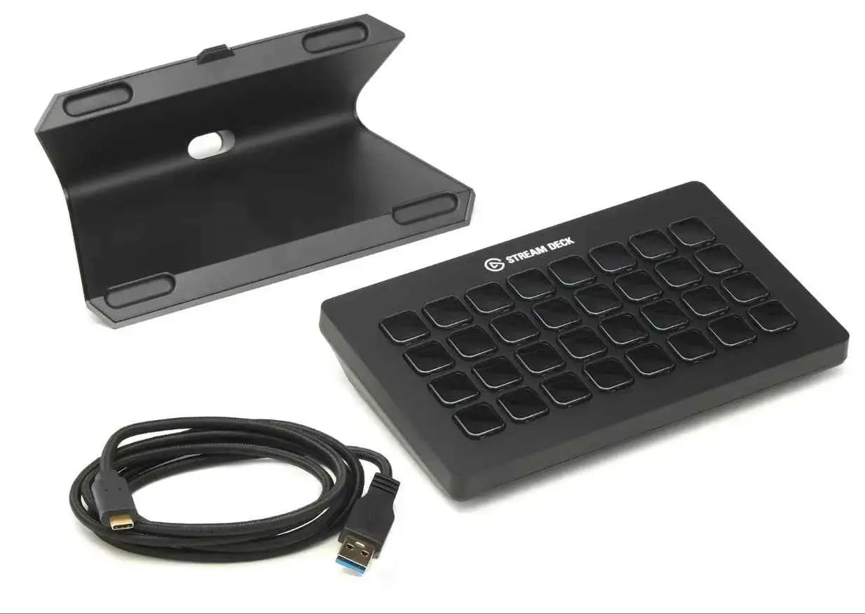 Elgato Stream Deck MK.2/XL - 15/32 LCD Macro Keys for Live Streaming, OBS/YouT/Twitch Control & Plug-Play USB-C Studio Interface
