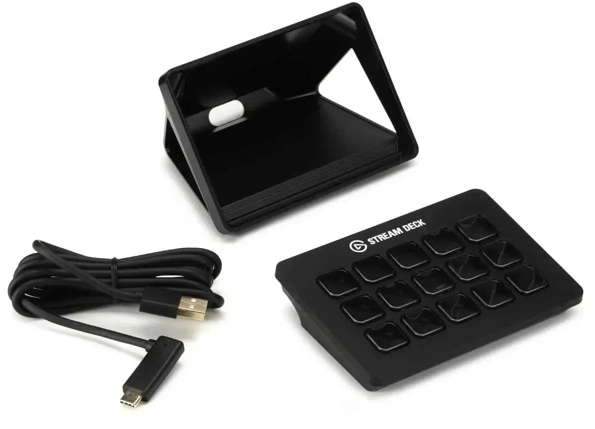 Elgato Stream Deck MK.2/XL - 15/32 LCD Macro Keys for Live Streaming, OBS/YouT/Twitch Control & Plug-Play USB-C Studio Interface