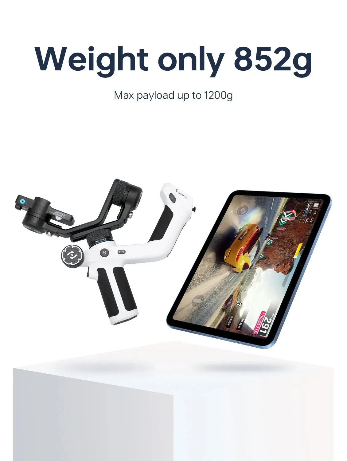 FeiyuTech SCORP Mini 2 Handheld Gimbal 3-Axis Mirrorless & Action Camera Smartphone with AI tracker Magnetic Fill, 1.2kg Payload - ItalyTech
