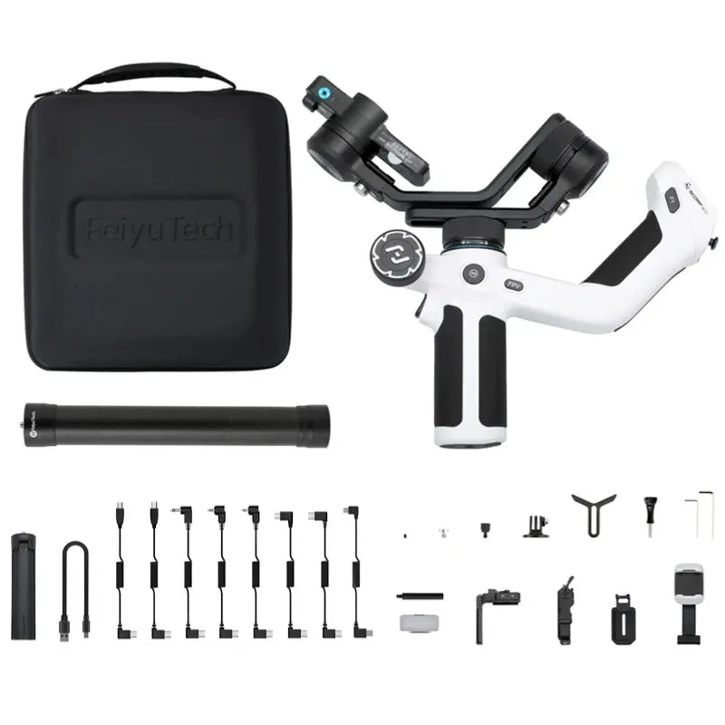 FeiyuTech SCORP Mini 2 Handheld Gimbal 3-Axis Mirrorless & Action Camera Smartphone with AI tracker Magnetic Fill, 1.2kg Payload - ItalyTech