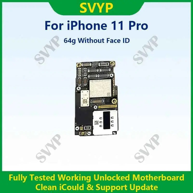 For iPhone 11 Pro With Face ID Unlocked Motherboard Cleaned iCloud Fully Tested Mainboard Compatible With 11 Pro Fast Shipping