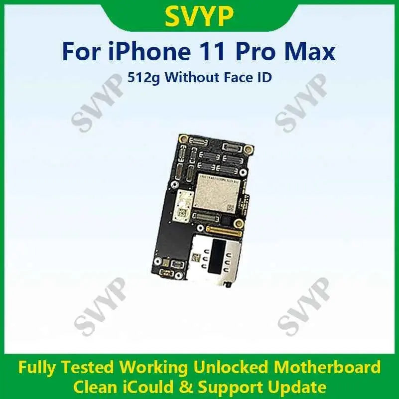 Fully Tested 100% Working Motherboard For iPhone 11 Pro Max With Face ID Mainboard Unlocked And Cleaned iCloud Logic Board