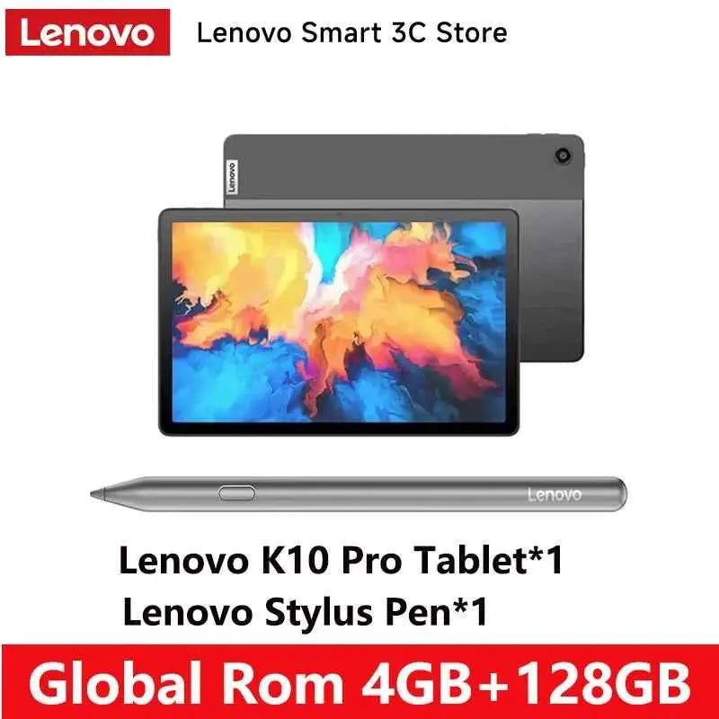 Global Rom Lenovo K10 Pro Tablet TB223FC 10.6 inch 8 Core Mediatek G80 60Hz Wifi Android 13 7700mAh 4GB 128GB Face Recognition
