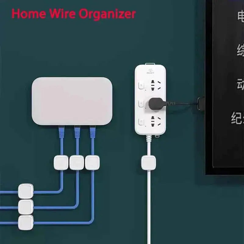 Magnetic Cable Clip Cable Holder Adhesive Wire Keeper Cord Cable Organizer for Home Office Under Desk Management