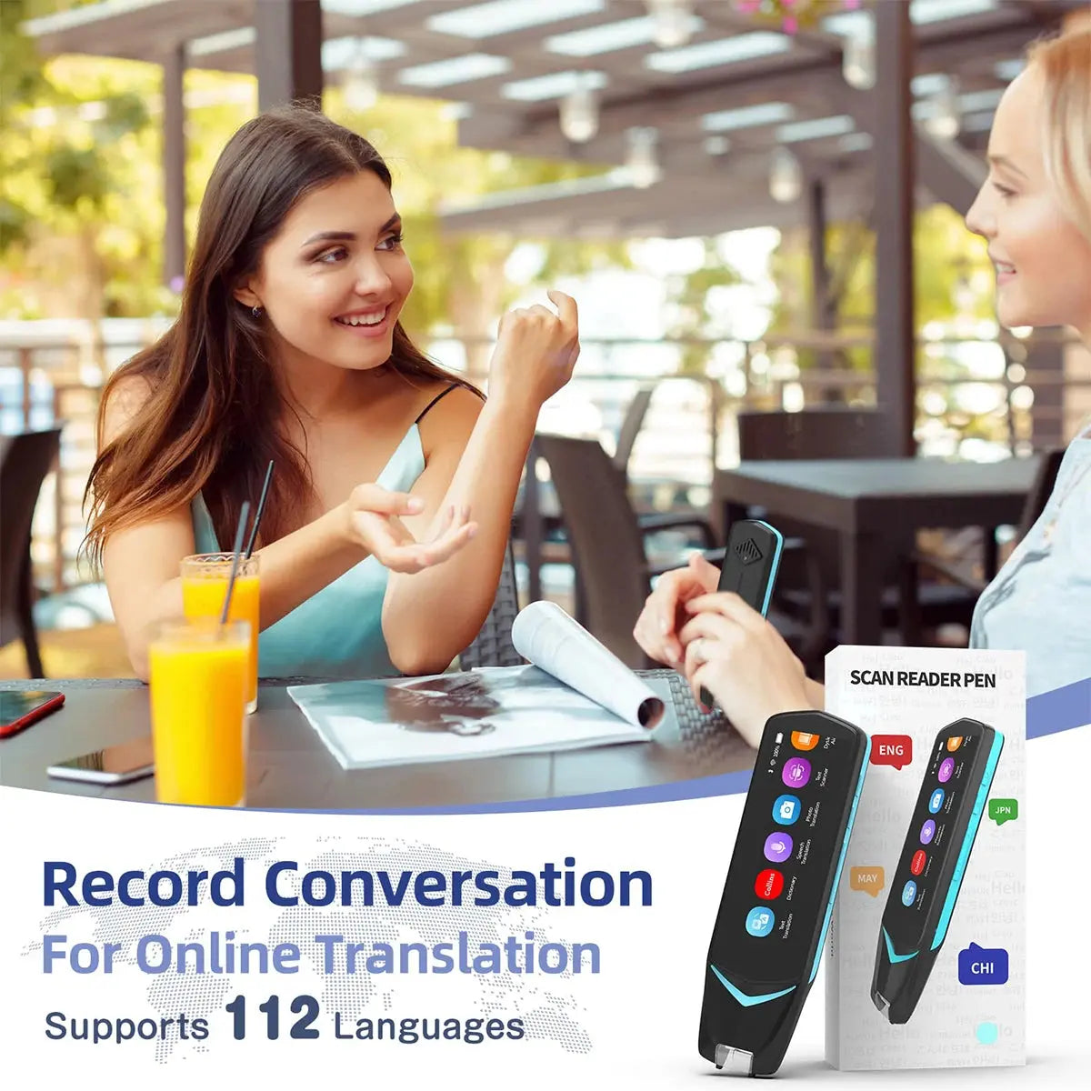 NEWYES 4 Pro Smart Voice Scan Translator Pen MultifunctionTranslation Real Time 121 Languages Translator Business Dictionary Pen - ItalyTech