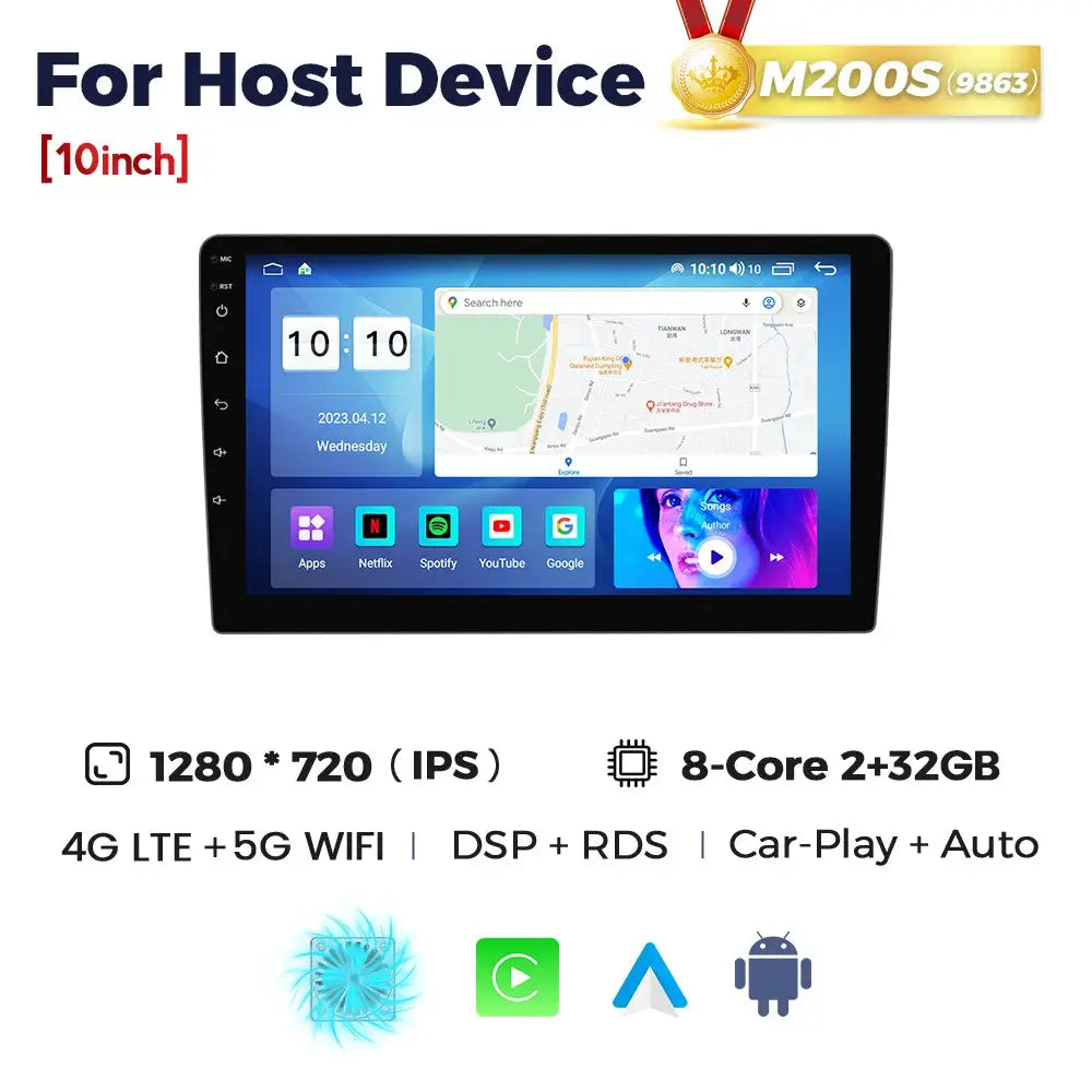 NaviFly 9 10 inch 1280*720 Car Multimedia Video Player Universal Stereo Radio GPS For Volkswagen Nissan Hyundai Kia Toyota - ItalyTech