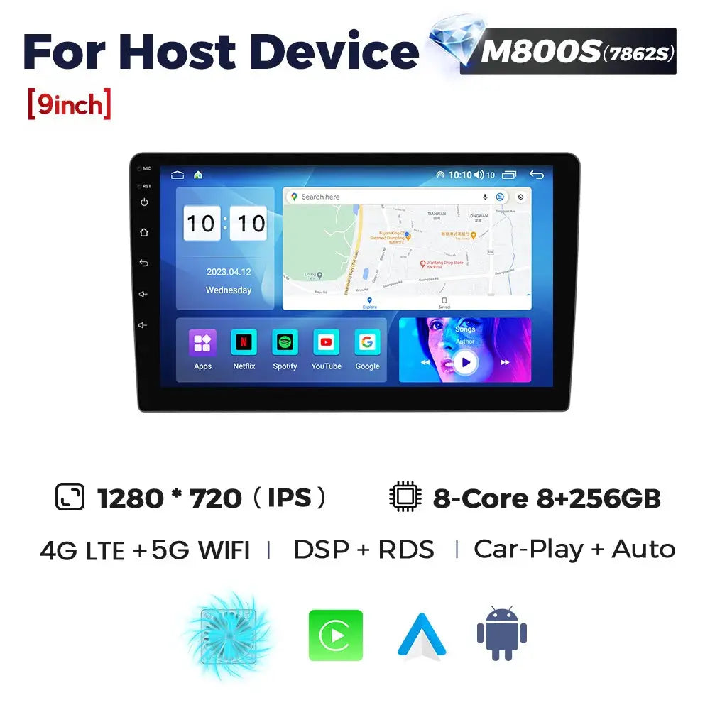 NaviFly 9 10 inch 1280*720 Car Multimedia Video Player Universal Stereo Radio GPS For Volkswagen Nissan Hyundai Kia Toyota - ItalyTech