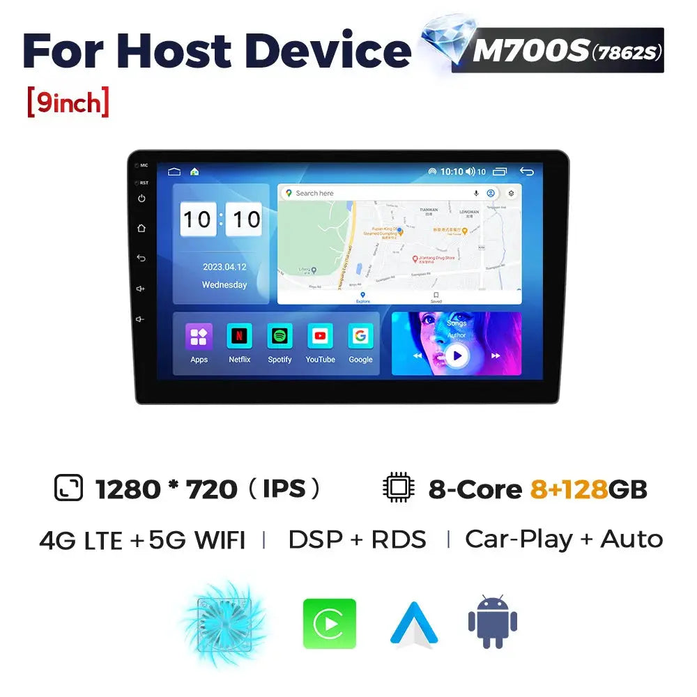 NaviFly 9 10 inch 1280*720 Car Multimedia Video Player Universal Stereo Radio GPS For Volkswagen Nissan Hyundai Kia Toyota - ItalyTech