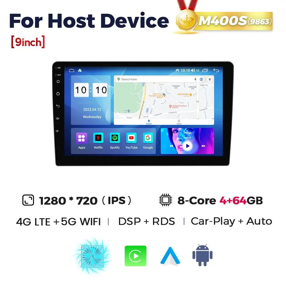 NaviFly 9 10 inch 1280*720 Car Multimedia Video Player Universal Stereo Radio GPS For Volkswagen Nissan Hyundai Kia Toyota - ItalyTech