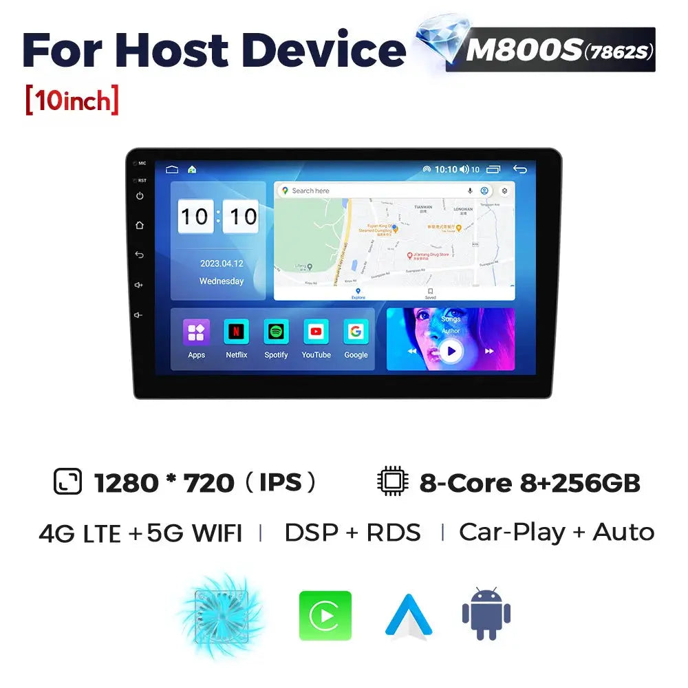 NaviFly 9 10 inch 1280*720 Car Multimedia Video Player Universal Stereo Radio GPS For Volkswagen Nissan Hyundai Kia Toyota - ItalyTech