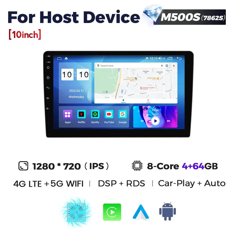 NaviFly 9 10 inch 1280*720 Car Multimedia Video Player Universal Stereo Radio GPS For Volkswagen Nissan Hyundai Kia Toyota - ItalyTech
