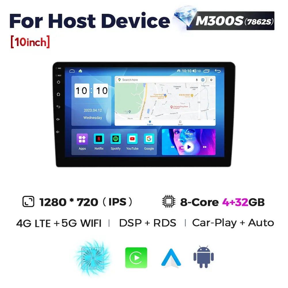 NaviFly 9 10 inch 1280*720 Car Multimedia Video Player Universal Stereo Radio GPS For Volkswagen Nissan Hyundai Kia Toyota - ItalyTech