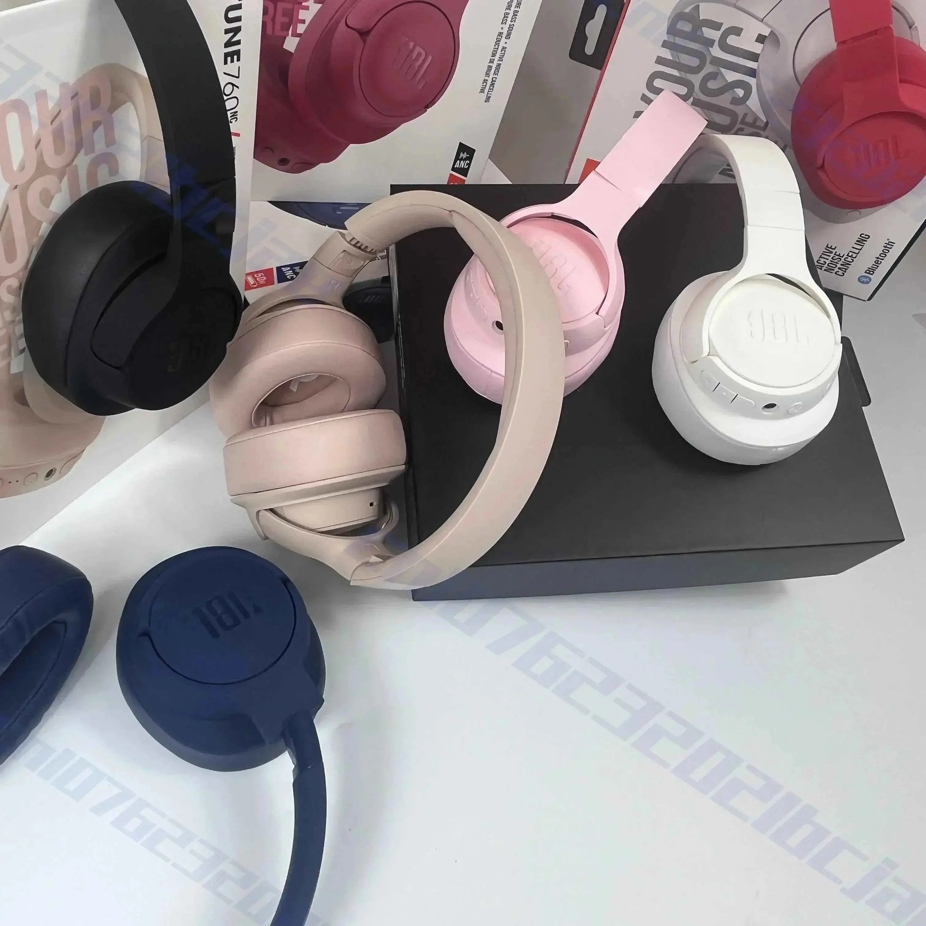 Original JBL Tune 760NC Foldable Over-Ear Wireless Headphones with Active Noise Cancellation JBL T760NC sports headset