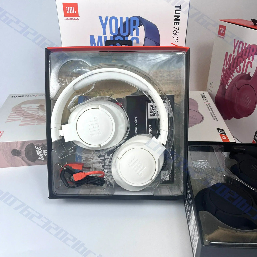 Original JBL Tune 760NC Foldable Over-Ear Wireless Headphones with Active Noise Cancellation JBL T760NC sports headset - ItalyTech