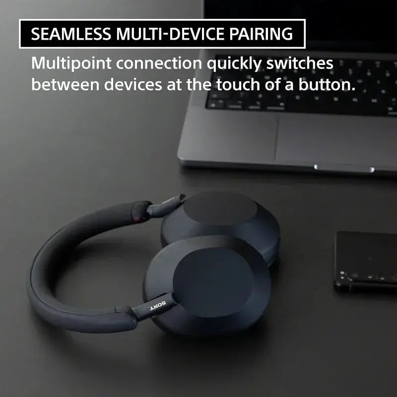 Original Sony WH-1000XM5 Wireless Noise Cancelling Earphones & Headphones, Over Ear Sport Game Earbud, Bass Stereo Sound Headset - ItalyTech