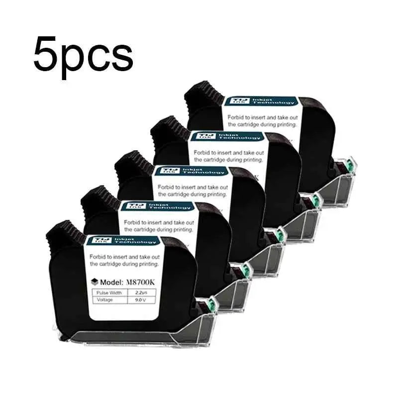 Phezer A Level Ink 1/3/5/10pcs Handheld Online Inkjet Printer Cartridge Quick Dry Black B Level 12.7mm Original Parts Office