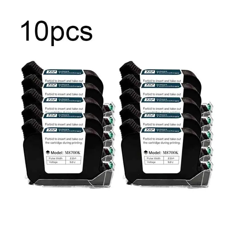 Phezer A Level Ink 1/3/5/10pcs Handheld Online Inkjet Printer Cartridge Quick Dry Black B Level 12.7mm Original Parts Office
