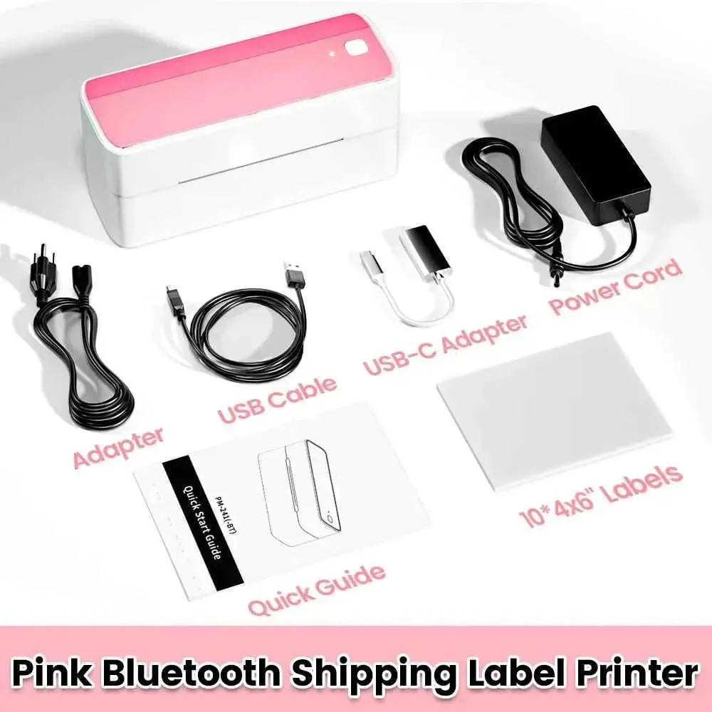 Phomemo 241 Bluetooth Thermal Label Printer Wireless Small Shipping Label Printer 4X6 Compatible with iPhone Android Mac Window