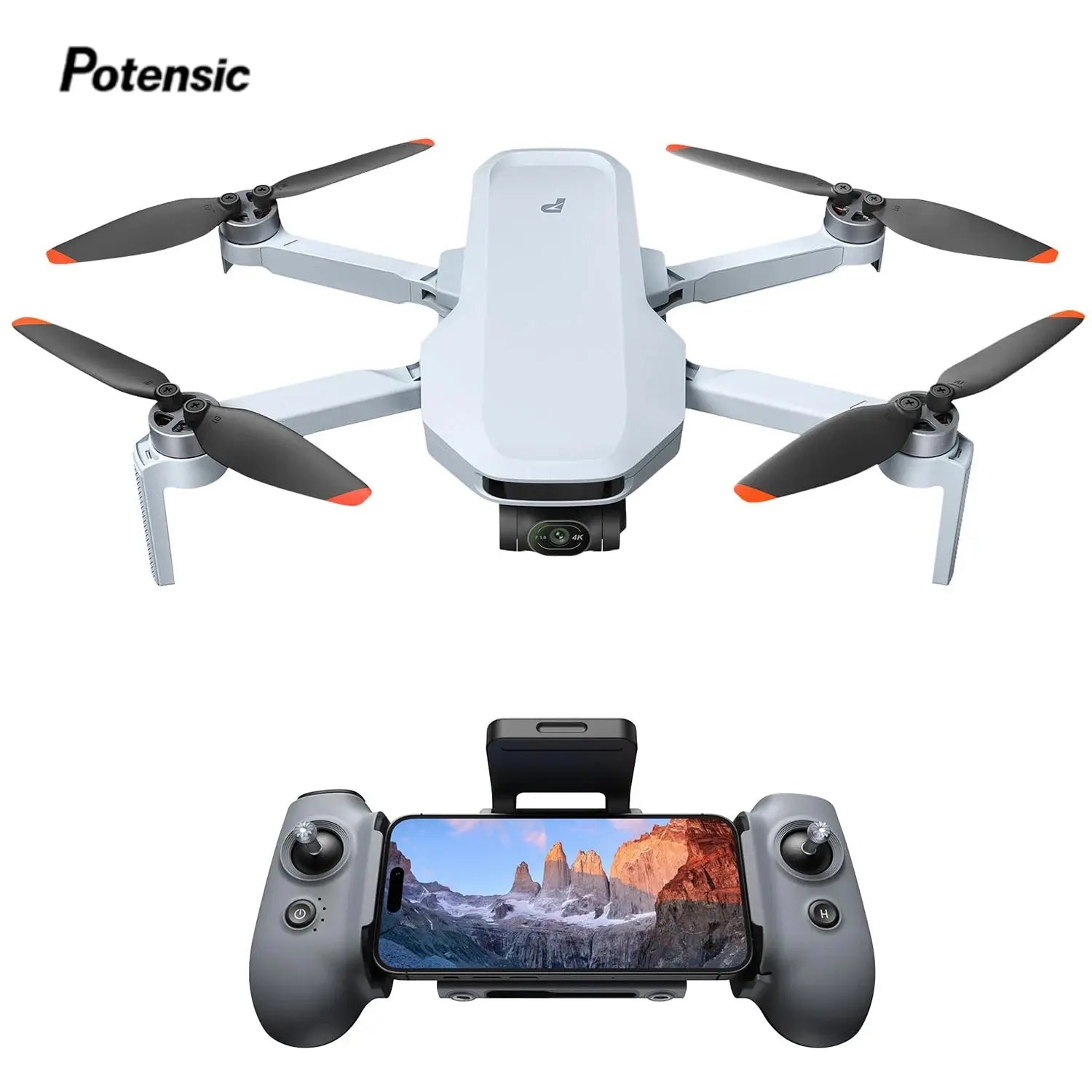 Potensic ATOM 2 Camera Drone, 4K HDR Video, 8K Photo, 3-Axis Gimbal,Under 249g, Vertical Shooting,10-KM, AI Night Shot, AI Track - ItalyTech