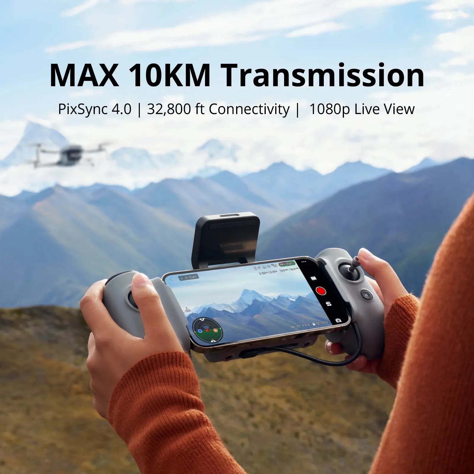 Potensic ATOM 2 Camera Drone, 4K HDR Video, 8K Photo, 3-Axis Gimbal,Under 249g, Vertical Shooting,10-KM, AI Night Shot, AI Track - ItalyTech