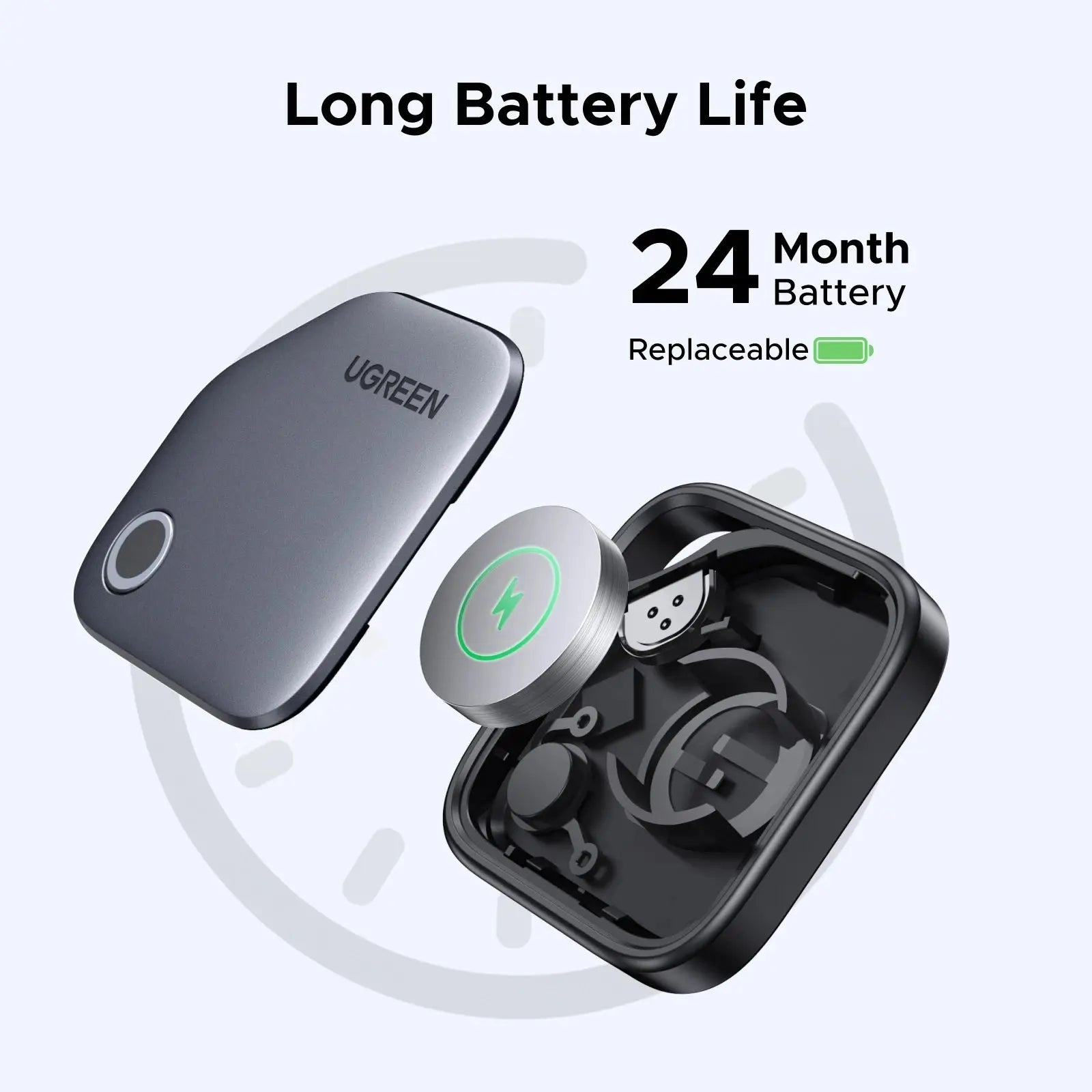 UGREEN FineTrack Smart Finder Compatible with Apple Find My (iOS Only) Bluetooth Tracker Tags, Item Finder Smart Tag for Key Car - ItalyTech