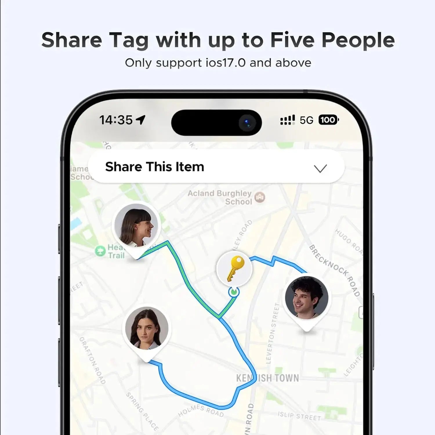 UGREEN FineTrack Smart Finder Compatible with   Find My (iOS Only) 2-Year Replaceable Battery Bluetooth Tracker Tags - ItalyTech
