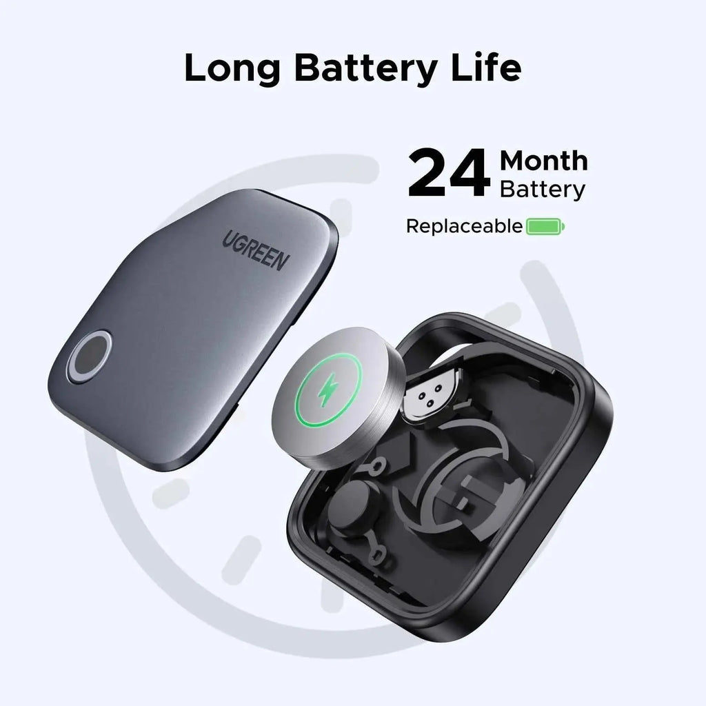 UGREEN Smart Tag Bluetooth Tracker, Keys Finder Item Locator SmartTag Up to 2 Year Battery For iPhone Apple Find My (only IOS)