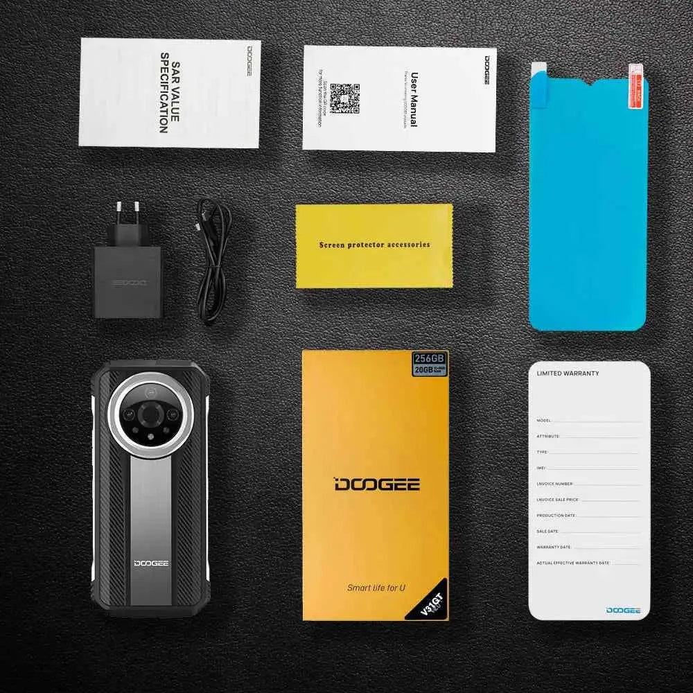 World Premiere DOOGEE V31GT Rugged Phone 6.58” FHD Dimensity 1080 Octa Core 5G Thermal Imaging 10800mAh 66W Fast Charging Phone